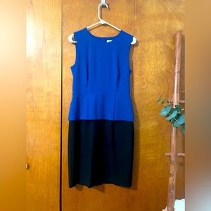 Calvin Klein Dress | Color: Black/Blue | Size: 8. Missing belt